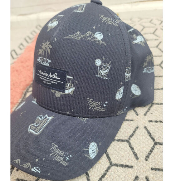 Travis Mathew Backyard Olympics Blue Nights Adjustable Hat - Picture 2 of 9